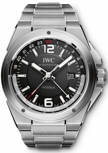 IWC Ingenieur Dual Time Black IW3244-02 (3244-02, IW324402)